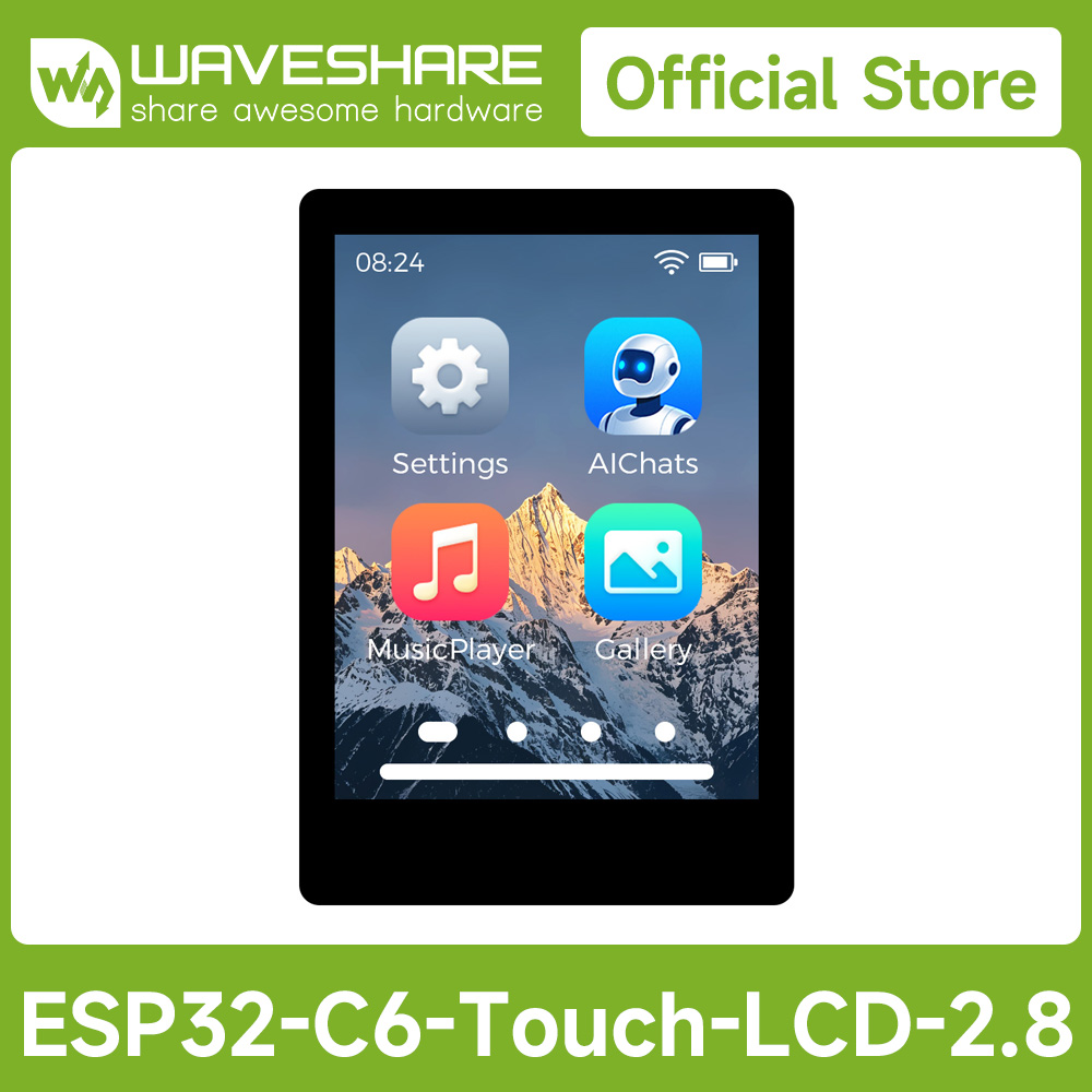 Esp32 Development Board - Waveshare ESP32-C6 2.8inch IPS Capacitive Touch