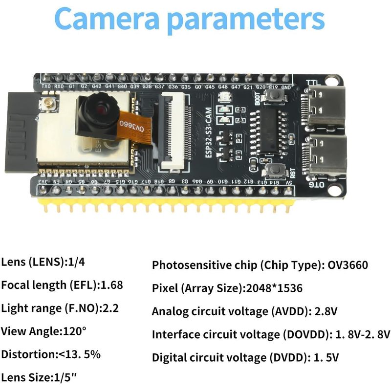 ESP32-S3-CAM Board With OV3660 - Esp32 Wifi Bluetooth Module 评论和价格