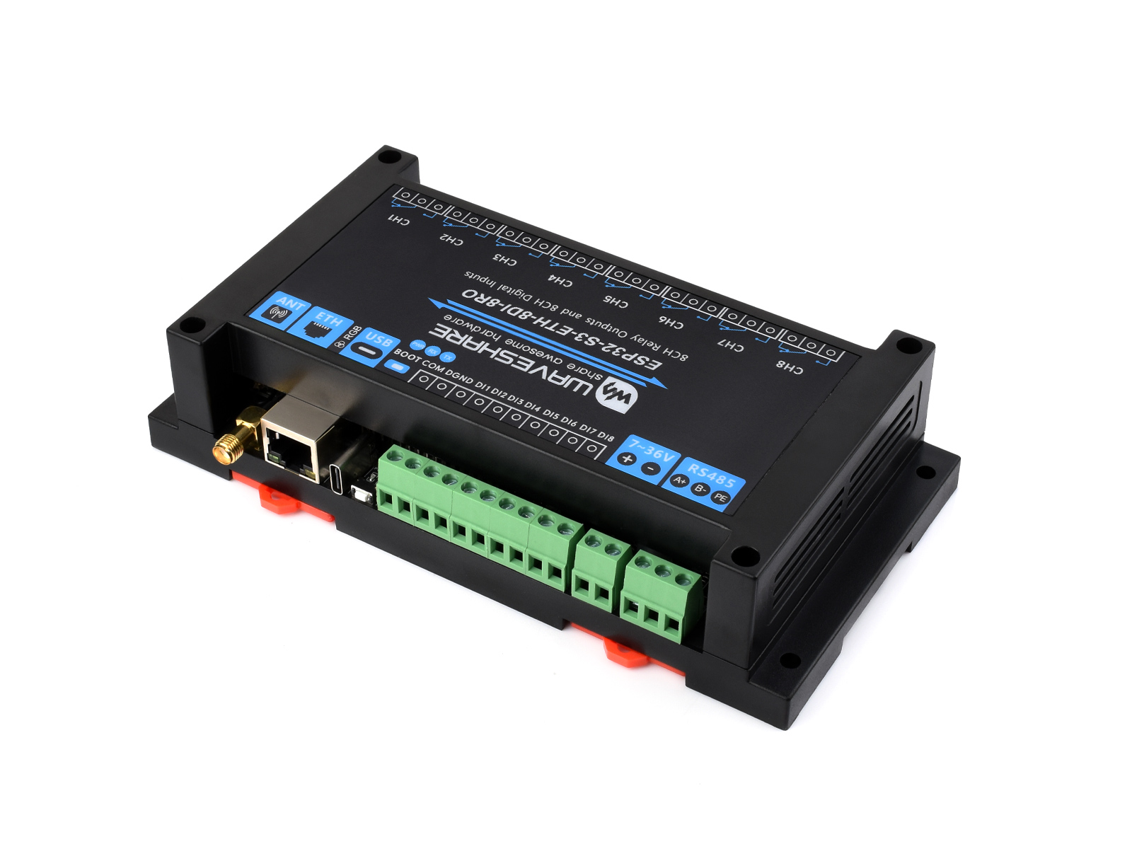 Waveshare Industrial 8-Channel - Esp32 S3 评论和价格