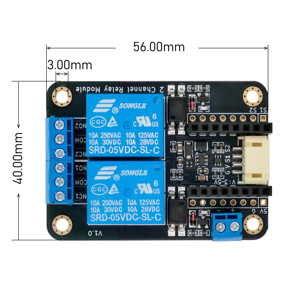 2CH Relay Module Input5V Activ - Esp32 Uart Module 评论和价格