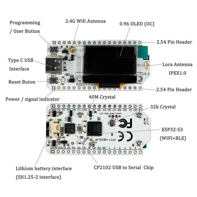 Heltec LoRa32 V3 863-928MHZ ES - Esp32 S3 评论和价格