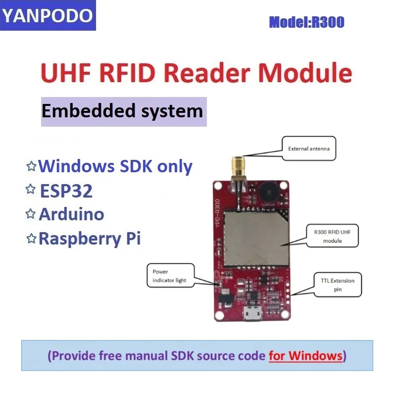 R300 UHF RFID Reader Module fo - Esp32 Uart Module 评论和价格