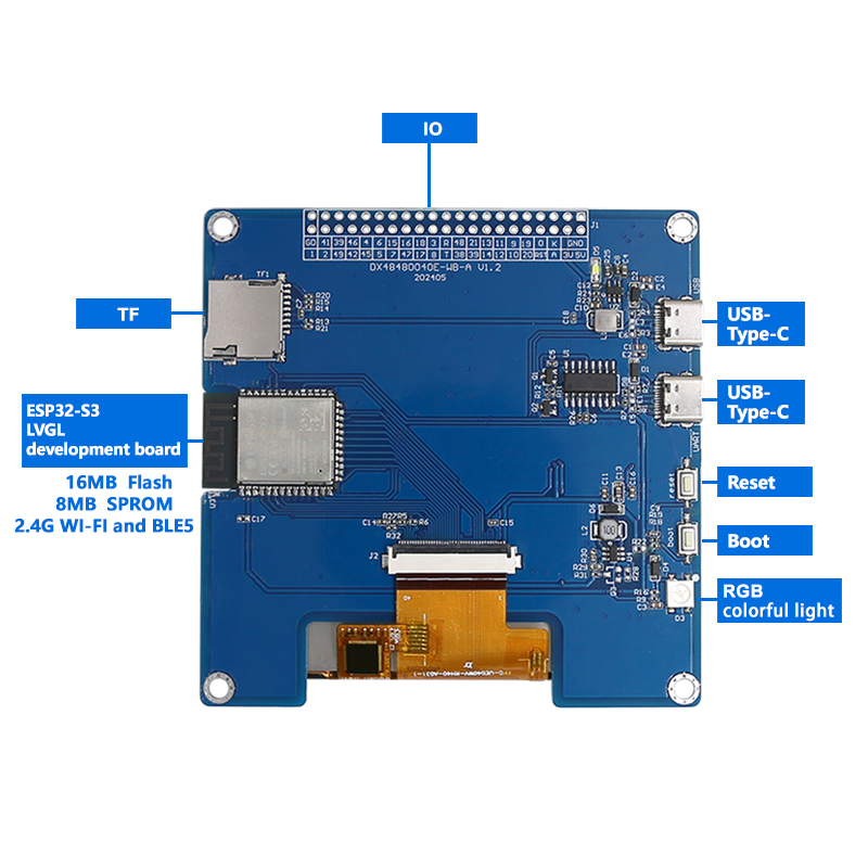 4inch 480×480 IPS TFT Square D - Esp32 Uart Module 评论和价格