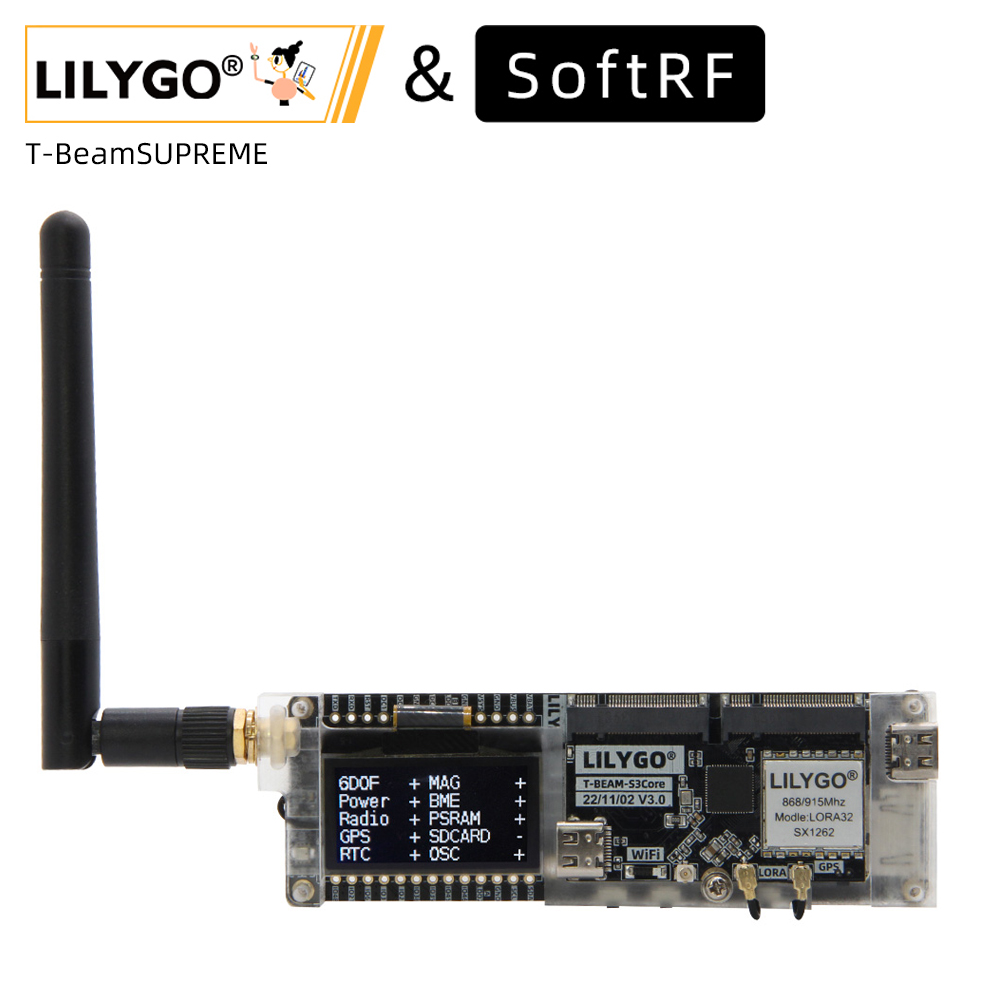 LILYGO® SoftRF T-Beam SUPREME  - Esp32 Wifi Bluetooth Module 评论和价格